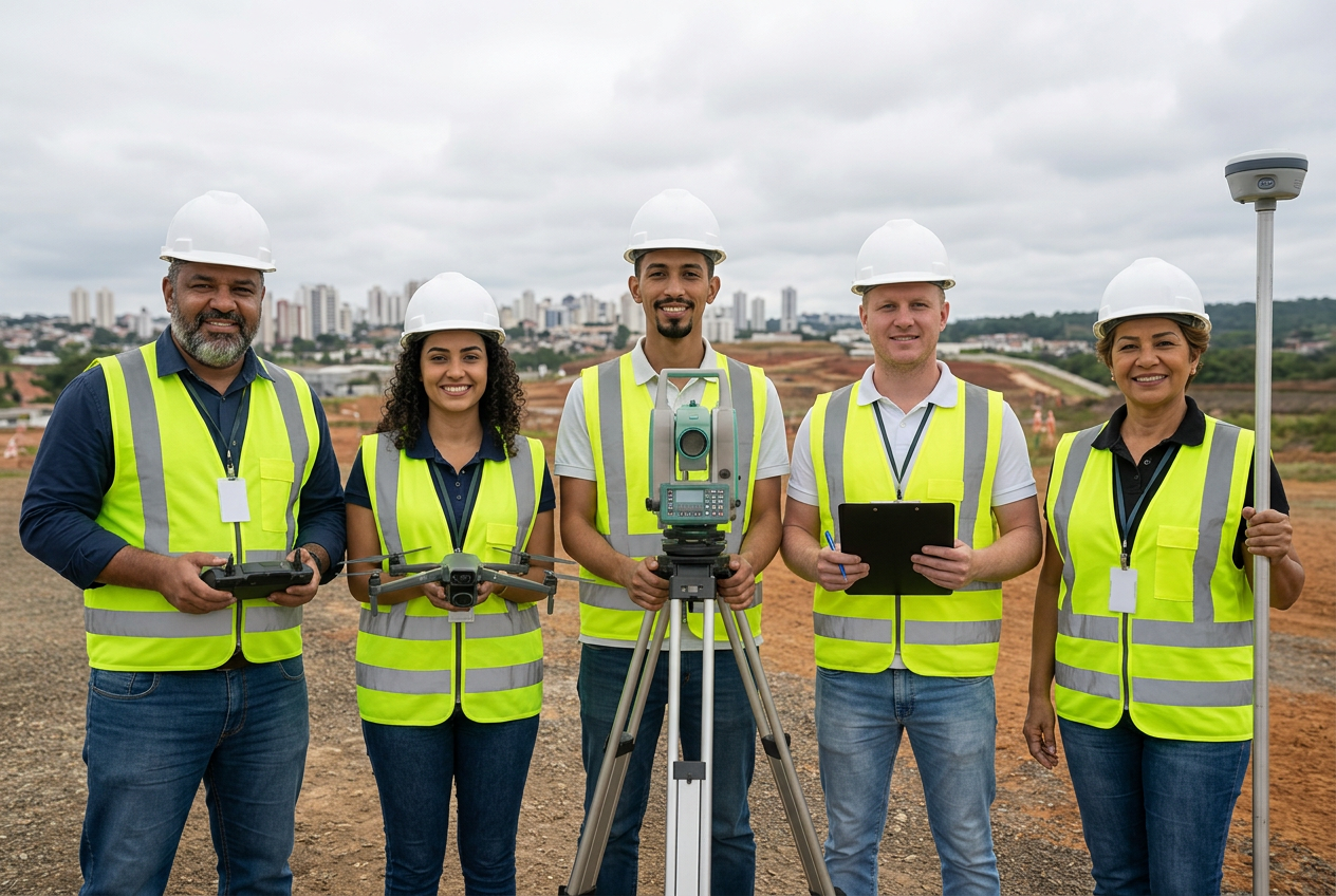 Equipe Groma em obra